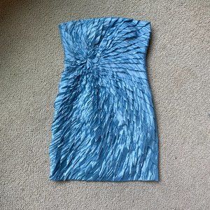 Light Blue strapless dress